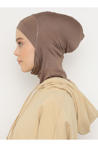 ec ecardin Masked Hijab Bone - Dark Mink - (St279), (Id 7827909)