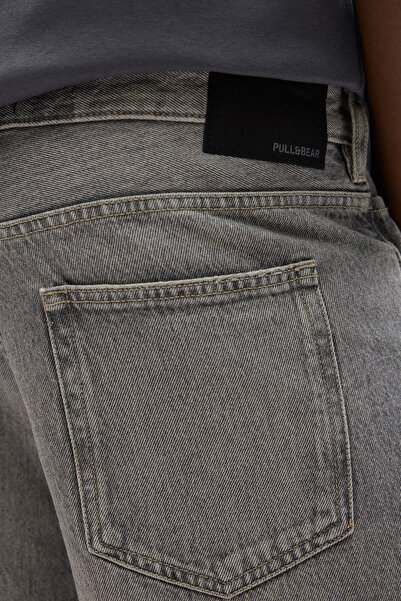 Pull & Bear Standard fit denim bermuda şort