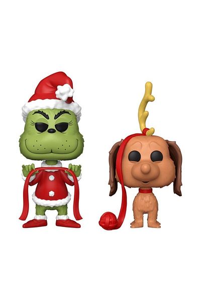 Funko The Grinch (aniversare) POP! Carti Figurine Vinil Pachet 2 Grinch cu Max 9 cm