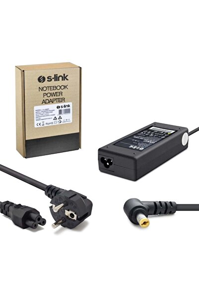 S-LINK Notebook Adaptör 19v 3.42a 5.5x1.75mm Acer Aspire Sl-nba25 Uyumlu