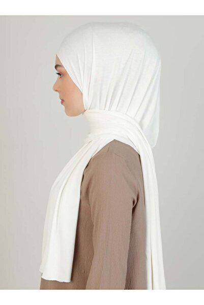 Ecardin Χτενισμένο βαμβακερό σάλι - κρέμα -