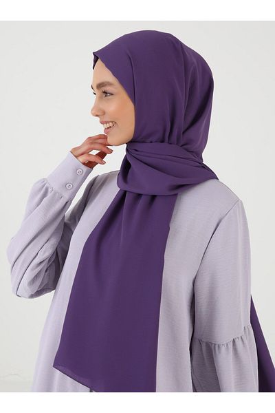 Tuva Şal Lilac Crepe Women's Shawl -1787754