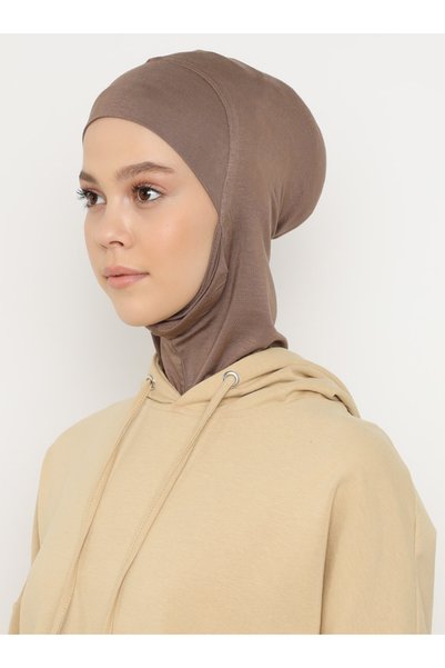 ec ecardin Masked Hijab Bone - Dark Mink - (St279), (Id 7827909)