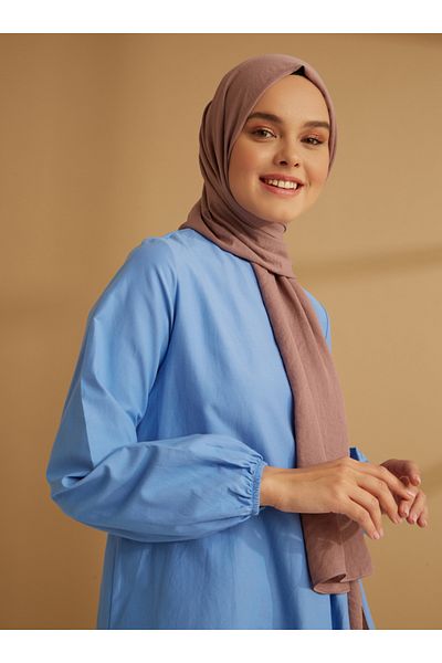 Tuva Şal Glitter Crepe Jazz Shawl - Dusty Rose - Tuva