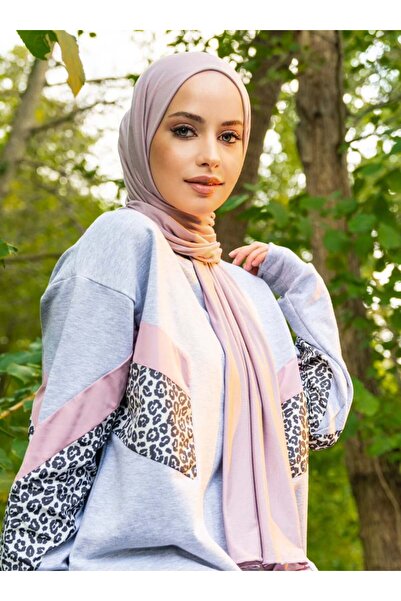 Tuva Şal Şal din viscoză din Jersey flexibil - Liliac moale - Tuva