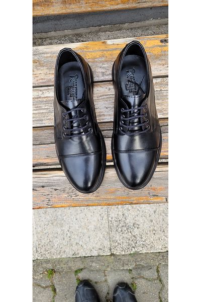 SNR Lace-Up Black Classic Shoes Comfortable and Convenient Men's Shoes