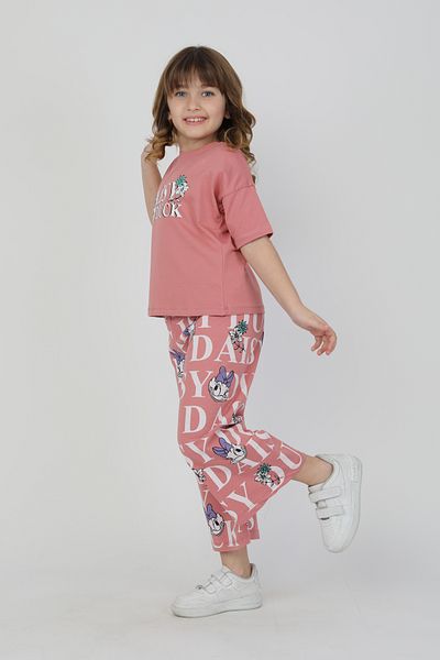 e-çocuk Daisy Duck Printed Girl's Bottom and Top Set
