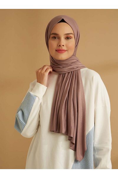 Tuva Şal Şal din viscoză din Jersey flexibil - Liliac - Tuva