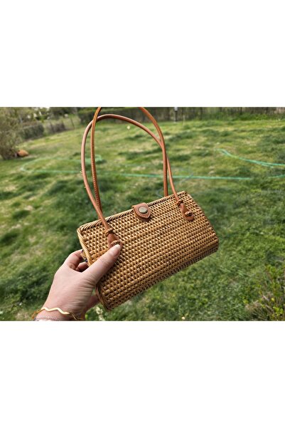 shop Bali Hasir Desen Omuz Çantası