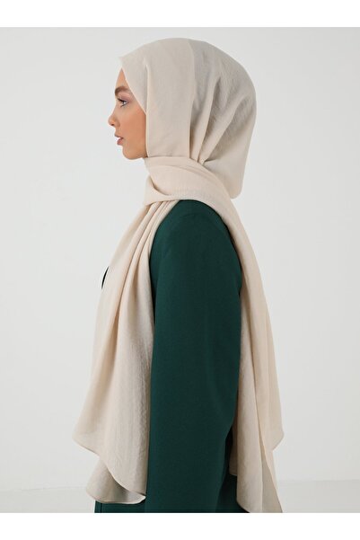 Tuva Şal Crepe Jazz Shawl - Beige - 6 - Canvas