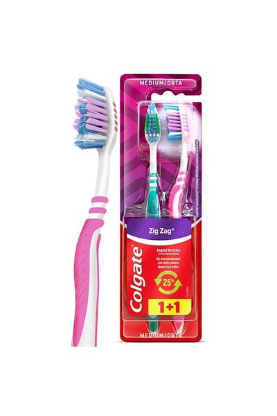 Colgate Zigzag 1 1 Medium Toothbrush