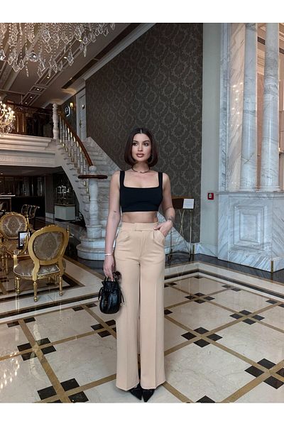 Laressi Crepe Velcro Pants