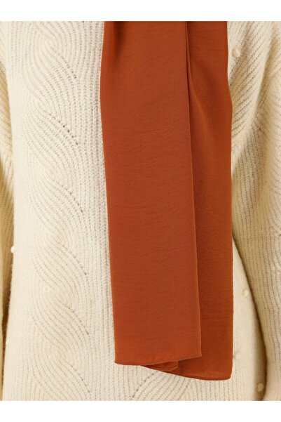 Tuva Şal Women's Cinnamon Crepe Jazz Shawl 14 Canvas