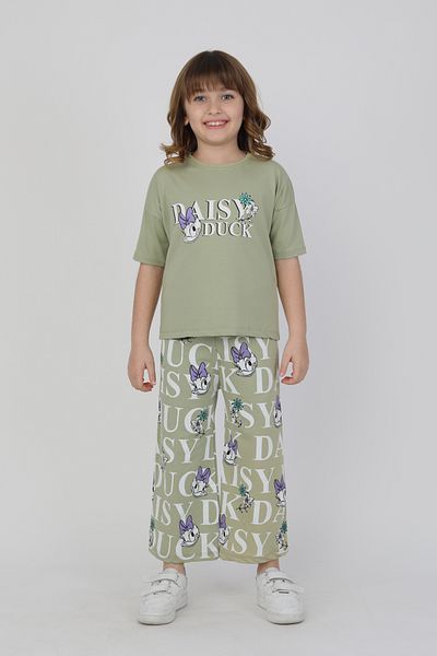 e-çocuk Daisy Duck Printed Girl's Bottom and Top Set