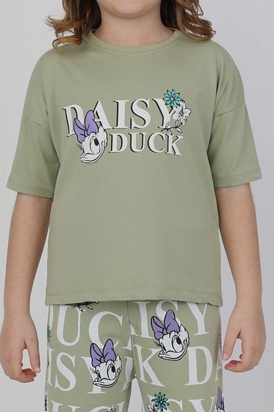 e-çocuk Daisy Duck Printed Girl's Bottom and Top Set