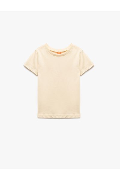 Koton Short Sleeve Crew Neck Cotton Basic T-Shirt