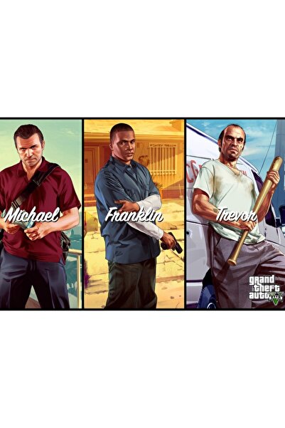 OEM Αφίσα Χαρακτήρων GTA V, 61x90εκ., Zumzeria