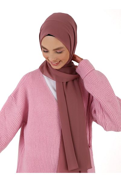 Tuva Şal Chiffon Shawl - Rose -