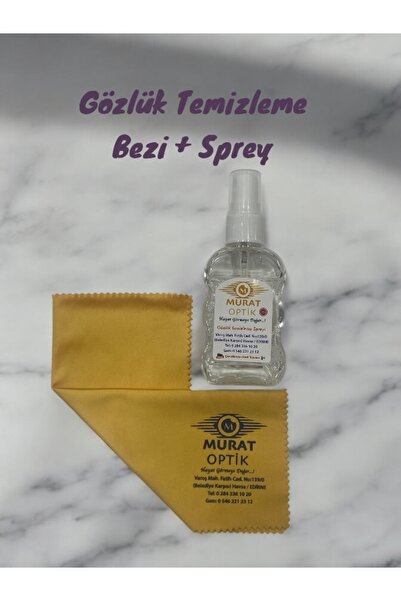 Pulsar Gözlük Temizleme Seti 1 Adet Sprey+ 1 Adet Mikrofiber Bez
