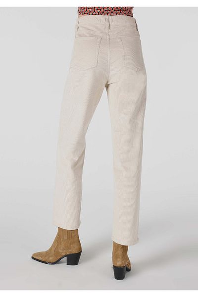 Colin's Pantaloni de damă bej cu talie înaltă și picioare largi - croială normală