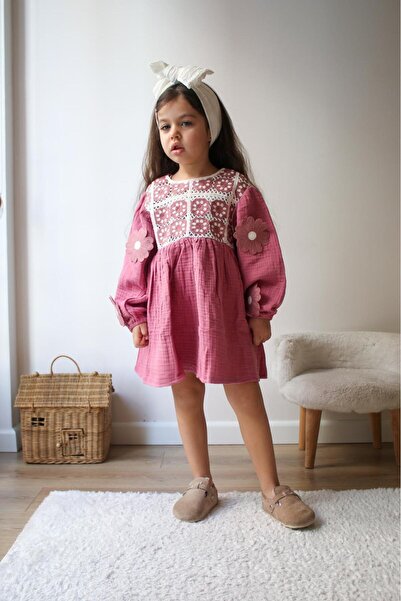 Pampal Kız çocuk müslin elbise