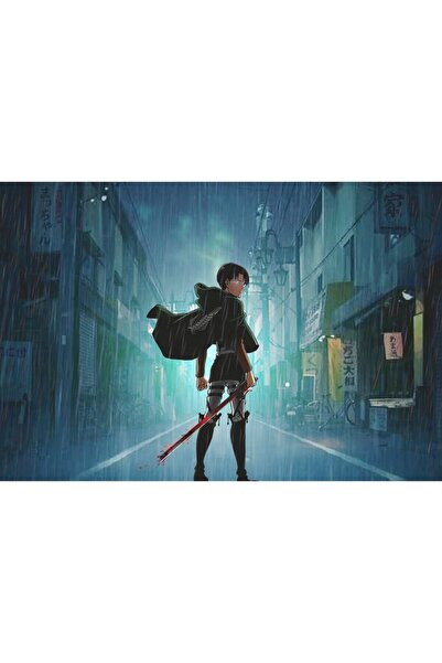 OEM Poster Attack On Titan Levi Rain, 61x90cm, Zumzeria ®