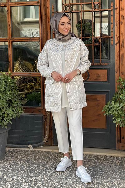 Kayra Gray Jacket Ky-B25-73015