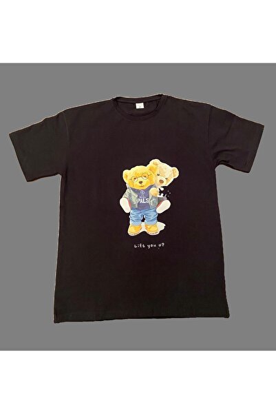 Bliss Dale تي شيرت مطبوع عليه دمية دب كبير الحجم