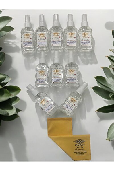 Pulsar Gözlük Temizleme Seti 10 Adet Sprey+ 10 Adet Mikrofiber Bez