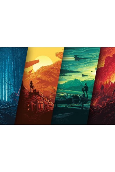 OEM Poster Star Wars Locations, 61x90cm, Zumzeria ®