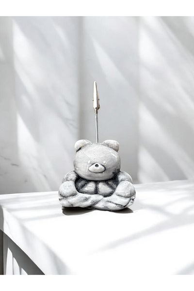 Perazayn Kawaii Cute Muscular Bear Vintage Photo and Note Holder - Office Desk Note Holder