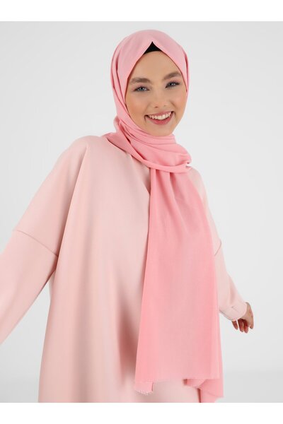 Tuva Şal Powder Colored Organic Cotton Shawl - Tuva