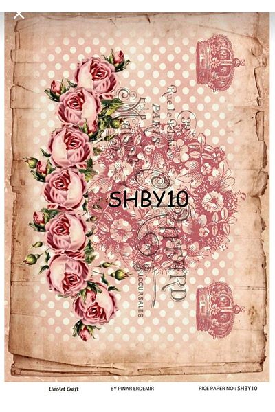 LİNEART Lineart Brass Decopage Shby10