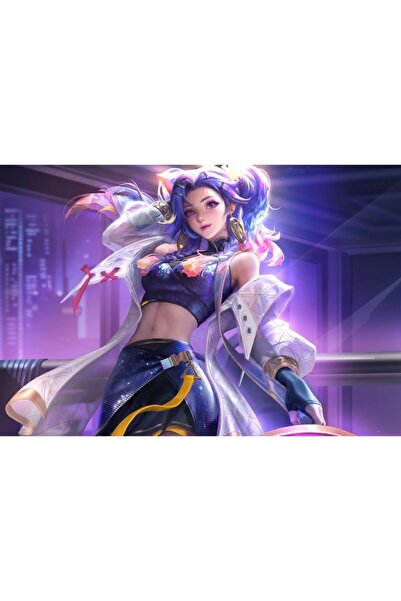 OEM Poster Honor Of Kings Purple Hair And Eyes, 61x90cm, poster2066, Zumzeria ®