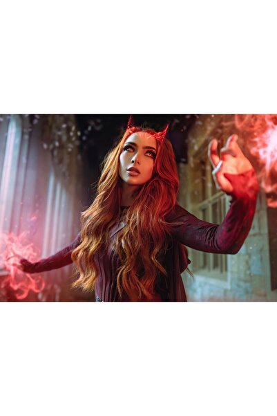 OEM Αφίσα Scarlet Witch Cosplay Girl, 61x90cm, poster1458, Zumzeria