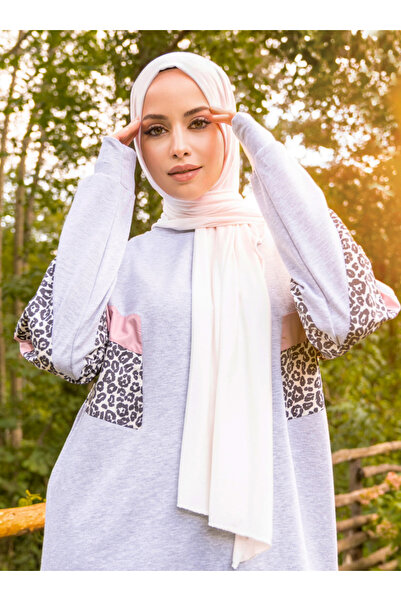 Tuva Şal Εύκαμπτο σάλι βισκόζης ζέρσεϊ - εκρού - καμβάς