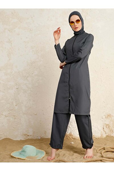 Mayo Bella ملابس سباحة طويلة مغطاة بالكامل - أنثراسيت - ملابس سباحة بيلا