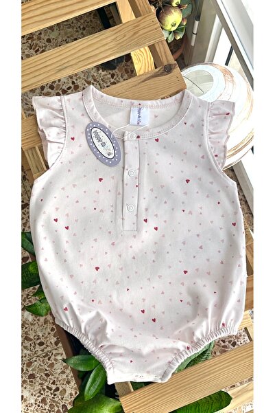 Happy Moon Bebek giyim kız bebek yazlık tulum body zıbın romper barbatöz %100...