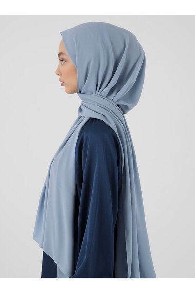 Tuva Ice Blue Crepe Shawl