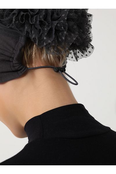 Tuva Anthracite Canvas Knobed Bonnet