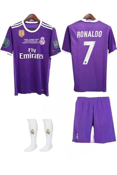 Armageddon Cardiff Champions League Þoca Jersey Set of 4 Ronaldo and Sergio Ramos