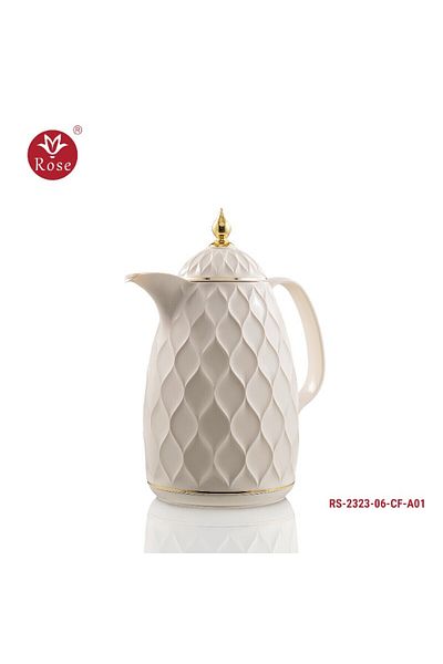 Rose Thermos Rose 2323 Half Liter White Coffee (650) ml