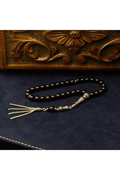 Burhan Sağlam Gümüş İmame Gümüş Püskül Küre Kesim 8.5.x8.5 mm Doğal Dumanlı K...