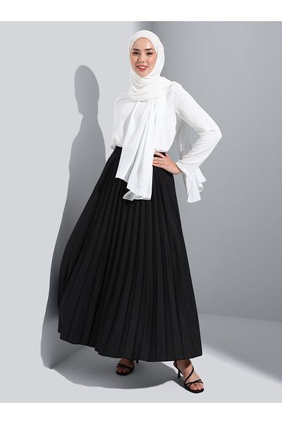Refka Pleated Skirt - Black - Benin