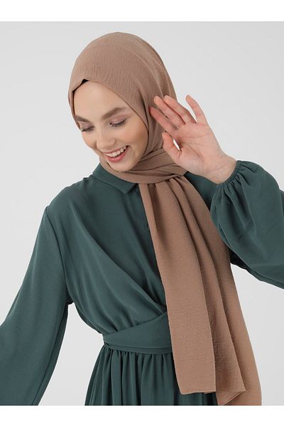 Tuva Crepe Jazz Shawl - Chickpea -