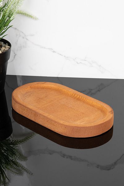 Dolkin Home Natural Wood Board Stand 18 cm X 9.5 cm Nature Wood Display Stand