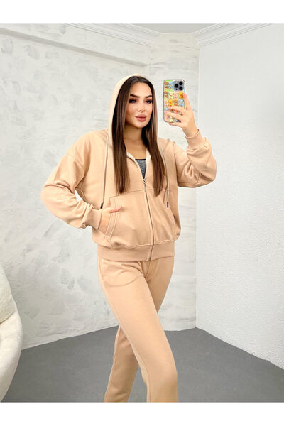 adorashop Trening dama bumbac cu fermoar 3878-23