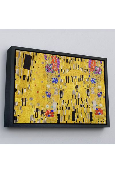 Harita Sepeti Gustav Klimt într-un cadru de aur - Pictură The Kiss