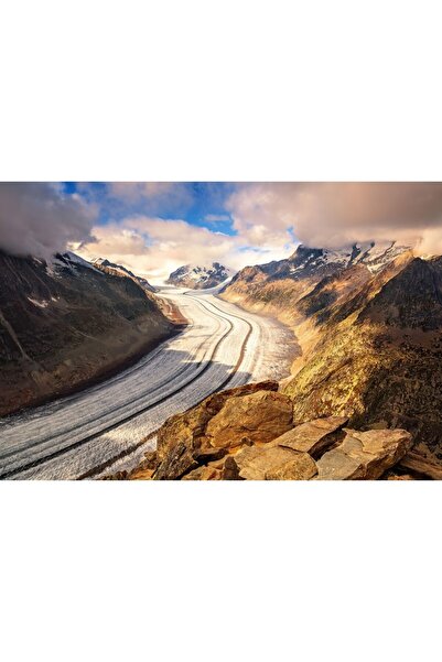 OEM Poster Aletsch Glacier Sunset, 61x90cm, poster887, Zumzeria ®