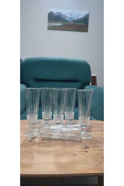 ORTAKÖY CENNETİ Coffee Side Luxury Water Glass 120 Cc Diamond Queen Remas